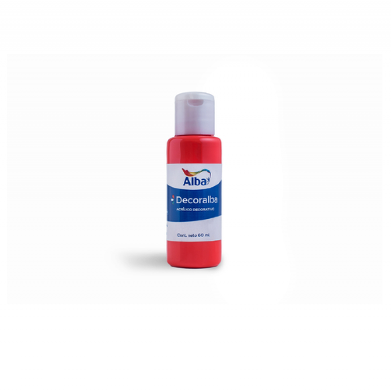 ACRILICO DECORALBA X 60 ML ROJO ACRILICO DECORALBA X 60 ML ROJO