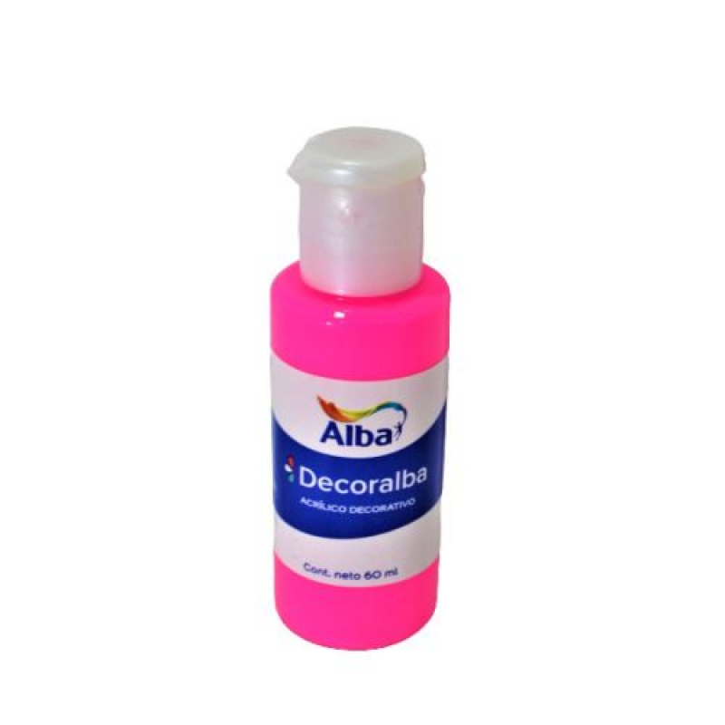 ACRILICO DECORALBA X 60 ML ROSA FLUO ACRILICO DECORALBA X 60 ML ROSA FLUO