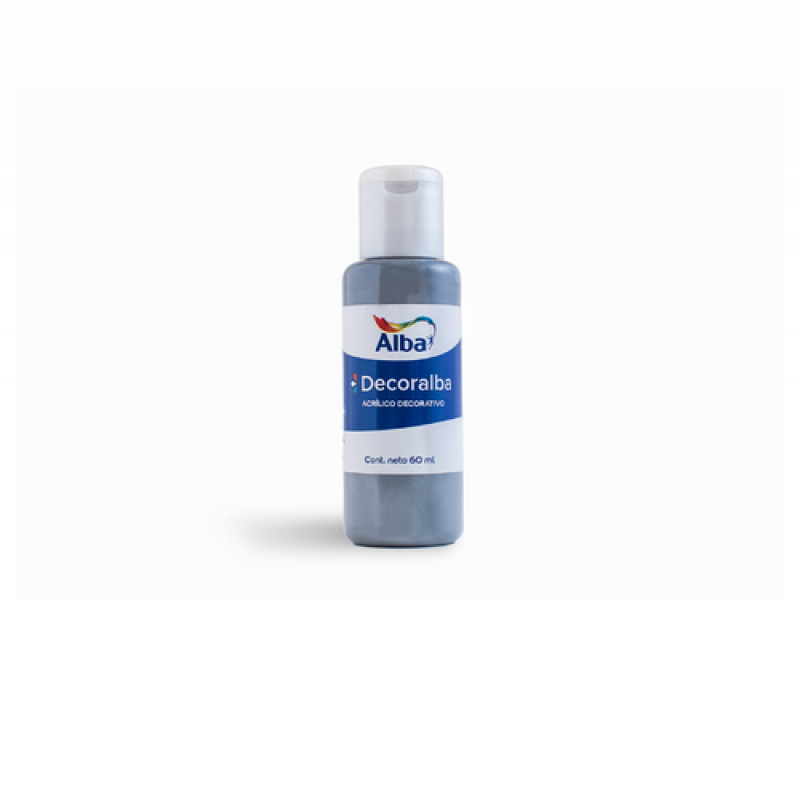 ACRILICO DECORALBA X 60 ML GRIS ACRILICO DECORALBA X 60 ML GRIS