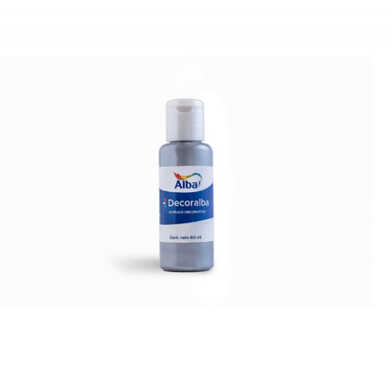 ACRILICO DECORALBA X 60 ML PLATA ACRILICO DECORALBA X 60 ML PLATA