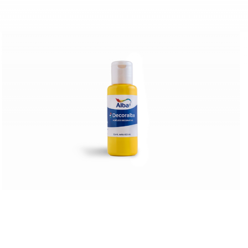 ACRILICO DECORALBA X 60 ML AMARILLO MEDIANO ACRILICO DECORALBA X 60 ML AMARILLO MEDIANO