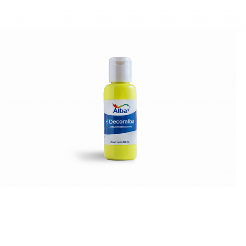 ACRILICO DECORALBA X 60 ML AMARILLO LIMON ACRILICO DECORALBA X 60 ML AMARILLO LIMON