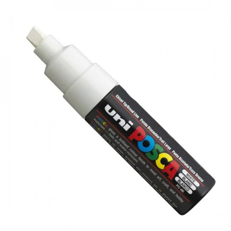 MARCADOR UNI POSCA BISEL PC-8K BLANCO MARCADOR UNI POSCA BISEL PC-8K BLANCO