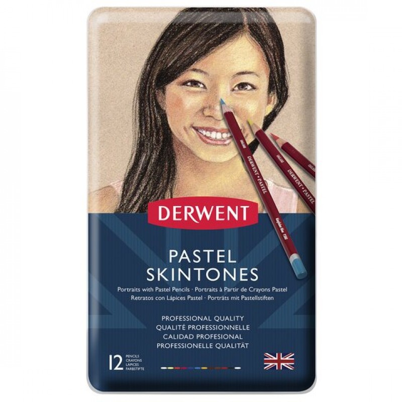 LAPICES DERWENT PASTEL SKINTONE X12 LATA LAPICES DERWENT PASTEL SKINTONE X12 LATA
