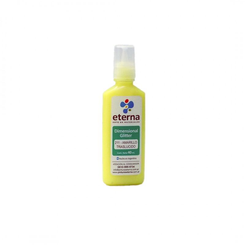 DIMENSIONAL GLITTER ETERNA X40ML.AMARILLO TRASL. 211 DIMENSIONAL GLITTER ETERNA X40ML.AMARILLO TRASL. 211