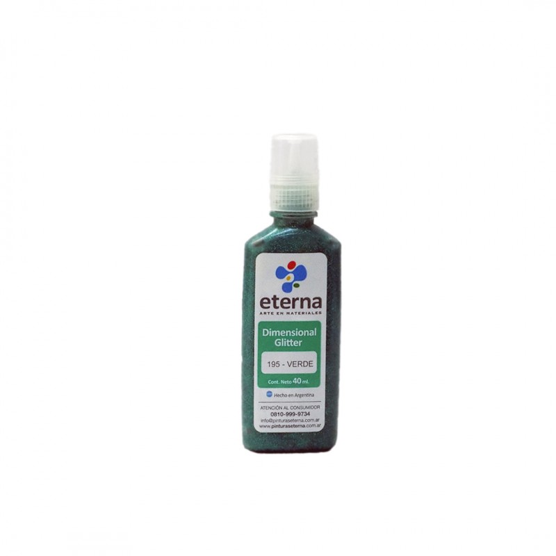 DIMENSIONAL GLITTER ETERNA X40ML. VERDE 195 DIMENSIONAL GLITTER ETERNA X40ML. VERDE 195