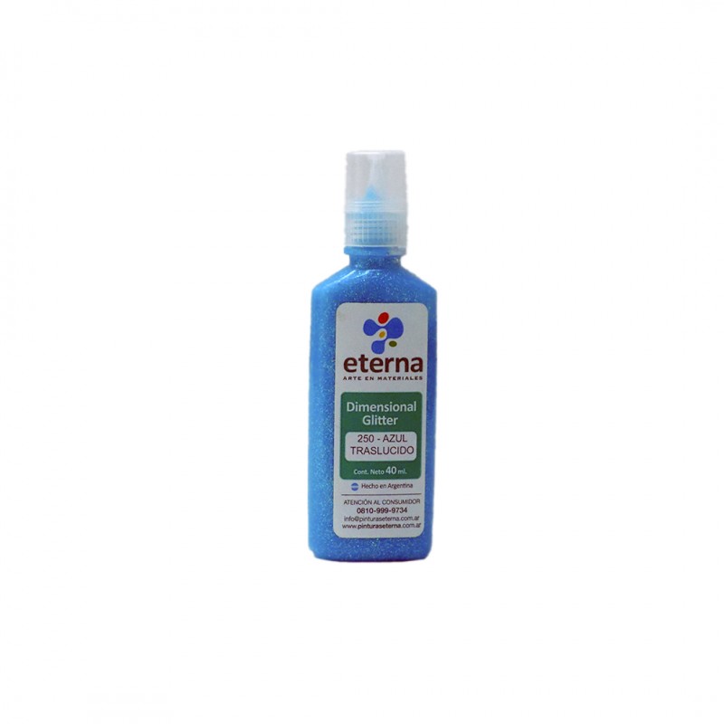 DIMENSIONAL GLITTER ETERNA X40ML. AZUL TRASL. 250 DIMENSIONAL GLITTER ETERNA X40ML. AZUL TRASL. 250