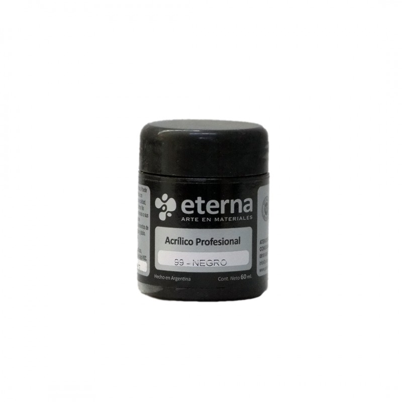 ACRILICO PROF. ETERNA X60ML. NEGRO ACRILICO PROF. ETERNA X60ML. NEGRO
