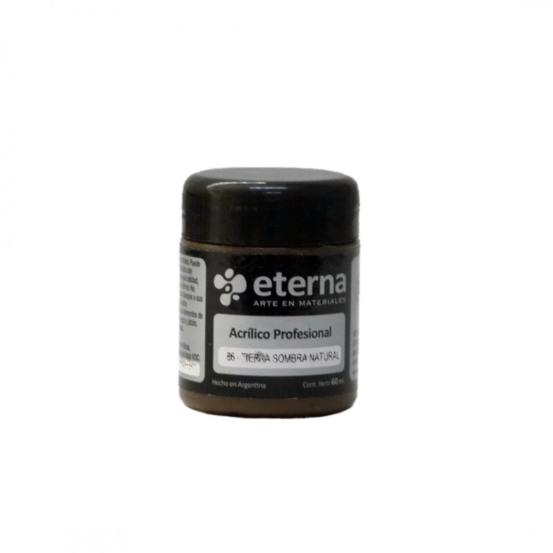 ACRILICO PROF. ETERNA X60ML. TIERRA SOMBRA NAT. ACRILICO PROF. ETERNA X60ML. TIERRA SOMBRA NAT.
