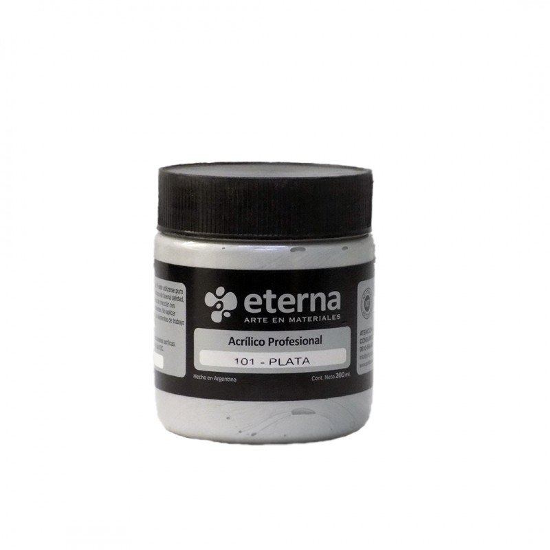 ACRILICO PROF. ETERNA X200ML. PLATA ACRILICO PROF. ETERNA X200ML. PLATA