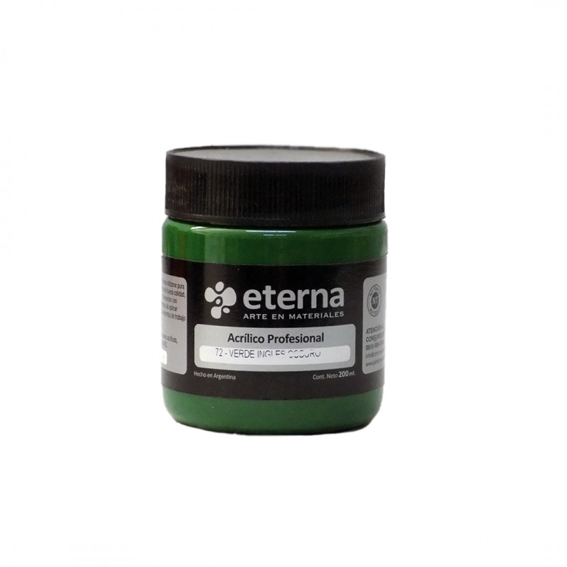 ACRILICO PROF. ETERNA X200ML. VERDE INGLES OSC. ACRILICO PROF. ETERNA X200ML. VERDE INGLES OSC.