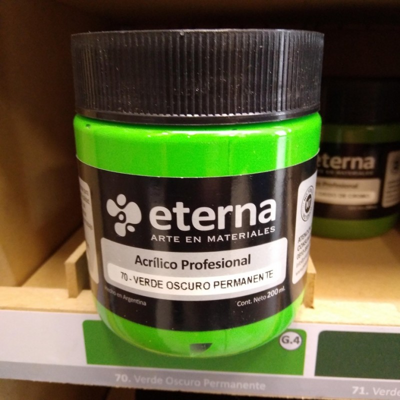 ACRILICO PROF. ETERNA X200ML. VERDE OSC. PERMANENTE ACRILICO PROF. ETERNA X200ML. VERDE OSC. PERMANENTE