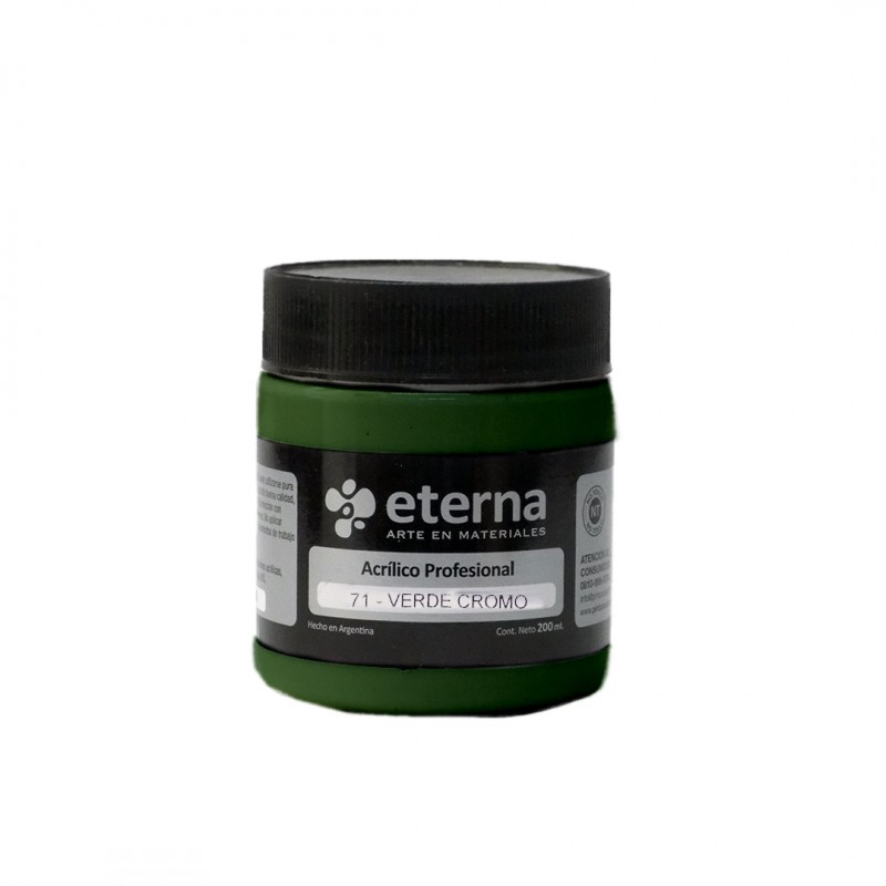 ACRILICO PROF. ETERNA X200ML. VERDE OXIDO DE CROMO ACRILICO PROF. ETERNA X200ML. VERDE OXIDO DE CROMO