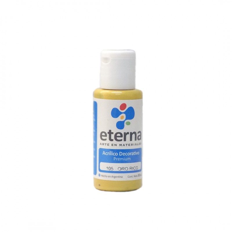 ACRILICO DECORATIVO ETERNA X50ML. ORO RICO ACRILICO DECORATIVO ETERNA X50ML. ORO RICO