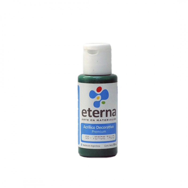 ACRILICO DECORATIVO ETERNA X50ML. VERDE TALO ACRILICO DECORATIVO ETERNA X50ML. VERDE TALO