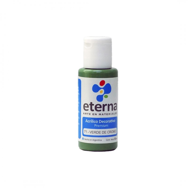 ACRILICO DECORATIVO ETERNA X50ML. VERDE DE CROMO ACRILICO DECORATIVO ETERNA X50ML. VERDE DE CROMO