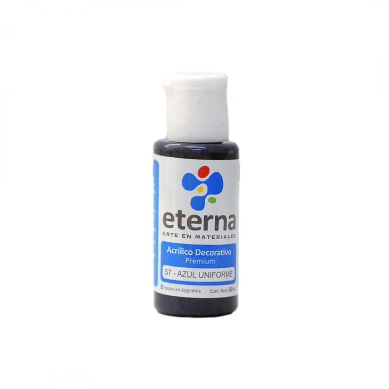 ACRILICO DECORATIVO ETERNA x50ML. AZUL UNIFORME ACRILICO DECORATIVO ETERNA x50ML. AZUL UNIFORME
