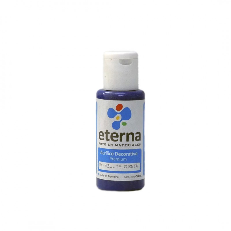 ACRILICO DECORATIVO ETERNA x50ML. AZUL TALO BETA ACRILICO DECORATIVO ETERNA x50ML. AZUL TALO BETA