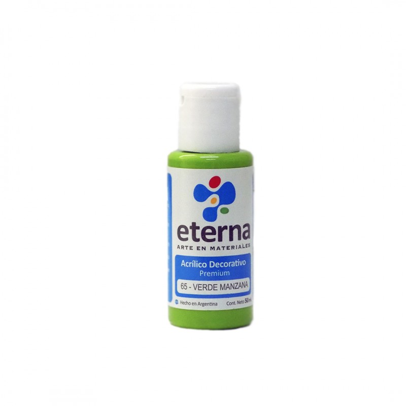ACRILICO DECORATIVO ETERNA X50ML. VERDE MANZANA ACRILICO DECORATIVO ETERNA X50ML. VERDE MANZANA