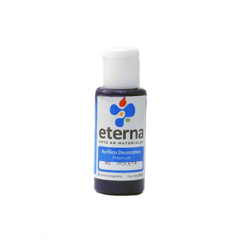 ACRILICO DECORATIVO ETERNA X50ML. VIOLETA ACRILICO DECORATIVO ETERNA X50ML. VIOLETA