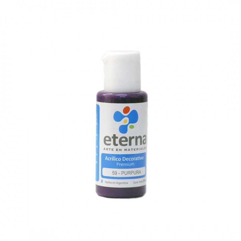 ACRILICO DECORATIVO ETERNA X50ML. PURPURA ACRILICO DECORATIVO ETERNA X50ML. PURPURA