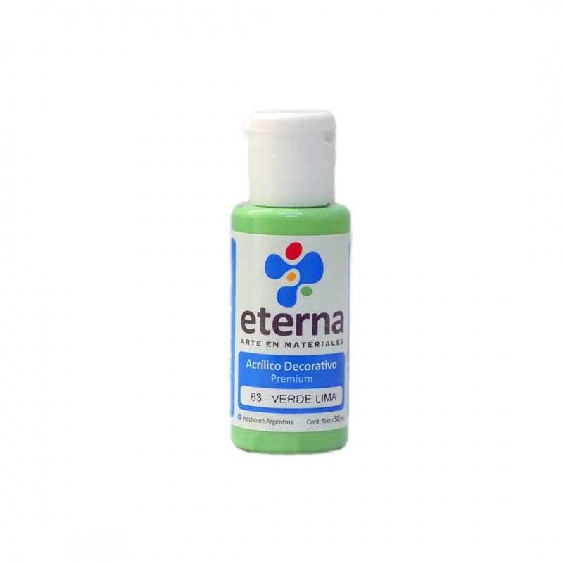 ACRILICO DECORATIVO ETERNA X50ML. VERDE LIMA ACRILICO DECORATIVO ETERNA X50ML. VERDE LIMA