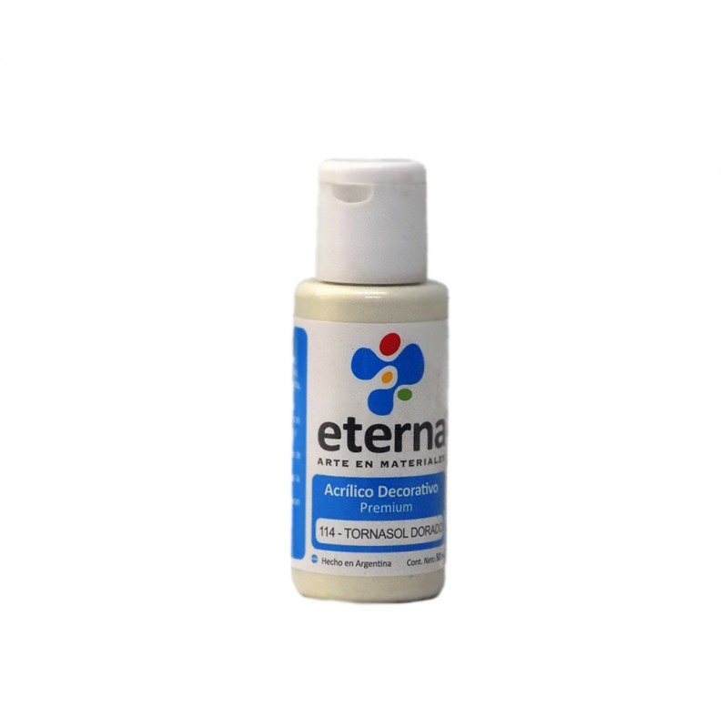 ACRILICO DECORATIVO ETERNA X50ML. TORNASOL DORADO ACRILICO DECORATIVO ETERNA X50ML. TORNASOL DORADO