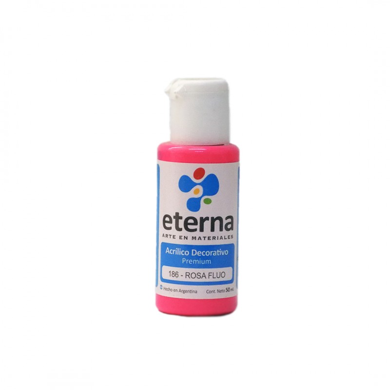 ACRILICO DECORATIVO ETERNA X50ML. ROSA FLUO ACRILICO DECORATIVO ETERNA X50ML. ROSA FLUO