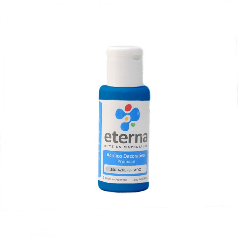 ACRILICO DECORATIVO ETERNA x50ML. AZUL PERLADO ACRILICO DECORATIVO ETERNA x50ML. AZUL PERLADO