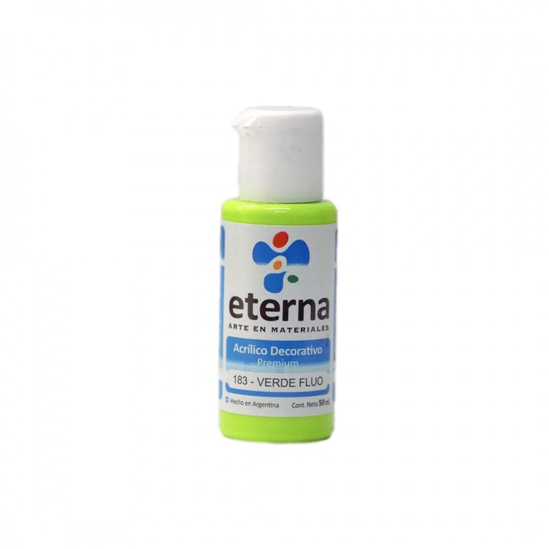 ACRILICO DECORATIVO ETERNA X50ML. VERDE FLUO ACRILICO DECORATIVO ETERNA X50ML. VERDE FLUO
