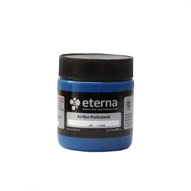 ACRILICO PROF. ETERNA X200ML. CIAN ACRILICO PROF. ETERNA X200ML. CIAN