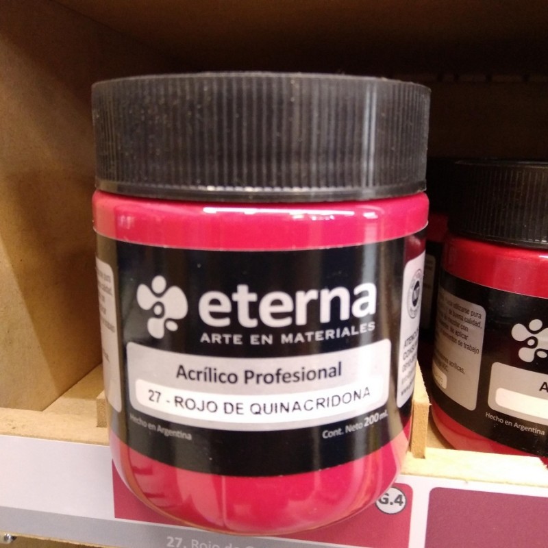 ACRILICO PROF. ETERNA X200ML. ROJO QUINACRIDONA ACRILICO PROF. ETERNA X200ML. ROJO QUINACRIDONA