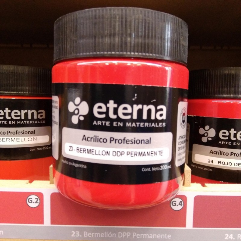 ACRILICO PROF. ETERNA X200ML. ROJO BERMELLON DDP PERM. ACRILICO PROF. ETERNA X200ML. ROJO BERMELLON DDP PERM.