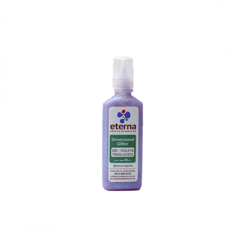 DIMENSIONAL GLITTER ETERNA X 40ML. VIOLETA TRASL. DIMENSIONAL GLITTER ETERNA X 40ML. VIOLETA TRASL.