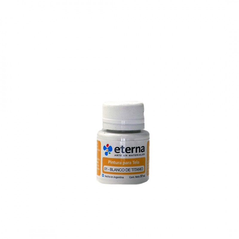 PINTURA PARA TELA ETERNA X37ML. BLANCO DE TITANIO PINTURA PARA TELA ETERNA X37ML. BLANCO DE TITANIO