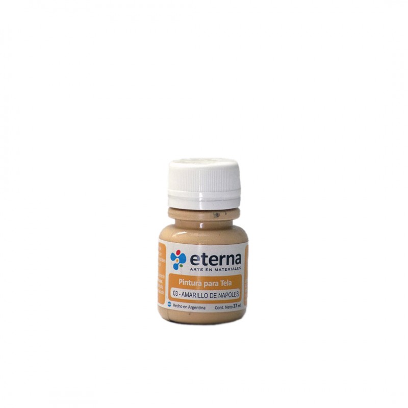 PINTURA PARA TELA ETERNA X37ML. AMARILLO NAPOLES PINTURA PARA TELA ETERNA X37ML. AMARILLO NAPOLES