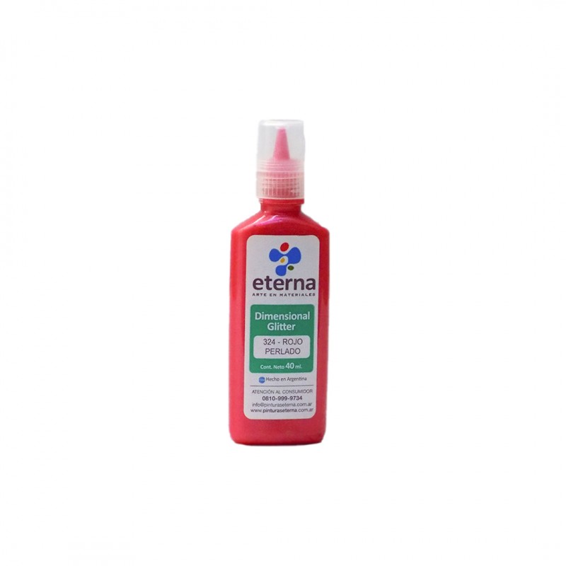DIMENSIONAL GLITTER ETERNA 40ML. ROJO PERLADO DIMENSIONAL GLITTER ETERNA 40ML. ROJO PERLADO