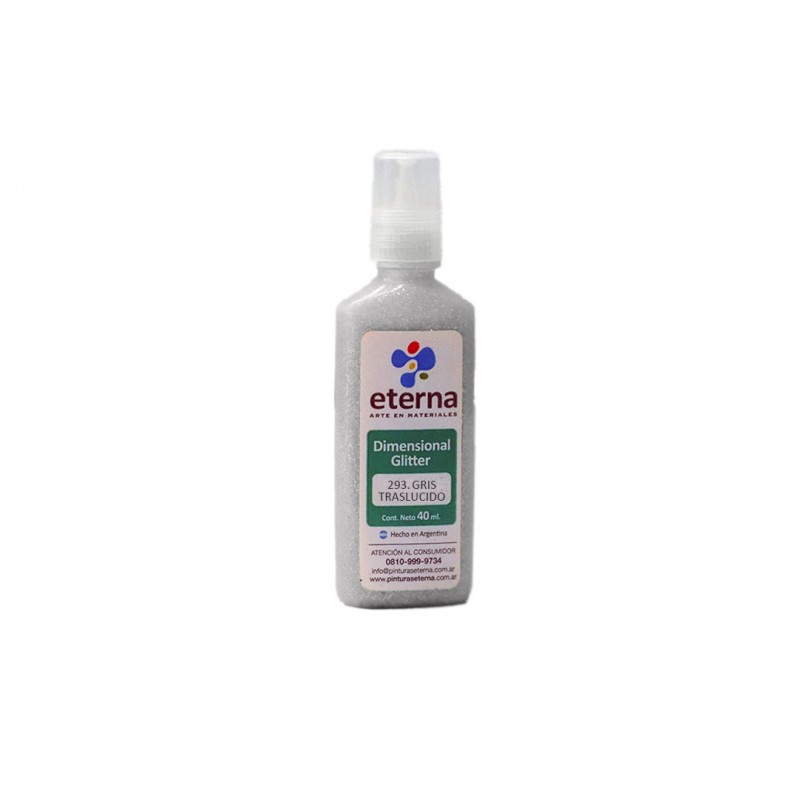 DIMENSIONAL GLITTER ETERNA 40ML. GRIS TRASL. DIMENSIONAL GLITTER ETERNA 40ML. GRIS TRASL.