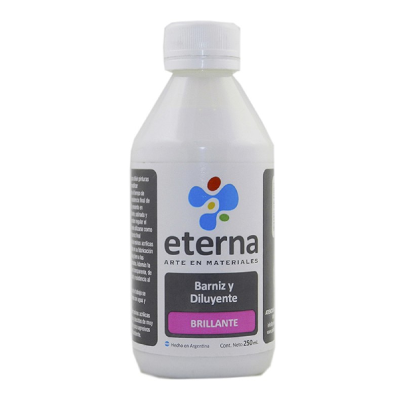 BARNIZ Y DILUYENTE ETERNA X250ML BRILLANTE BARNIZ Y DILUYENTE ETERNA X250ML BRILLANTE