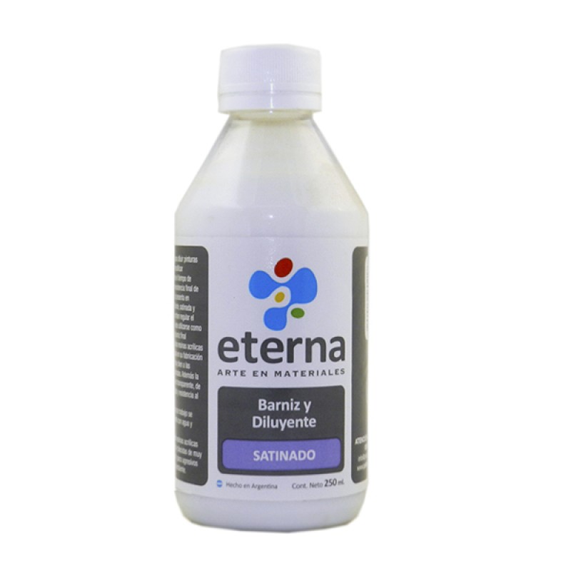 BARNIZ Y DILUYENTE ETERNA X250ML SATINADO BARNIZ Y DILUYENTE ETERNA X250ML SATINADO