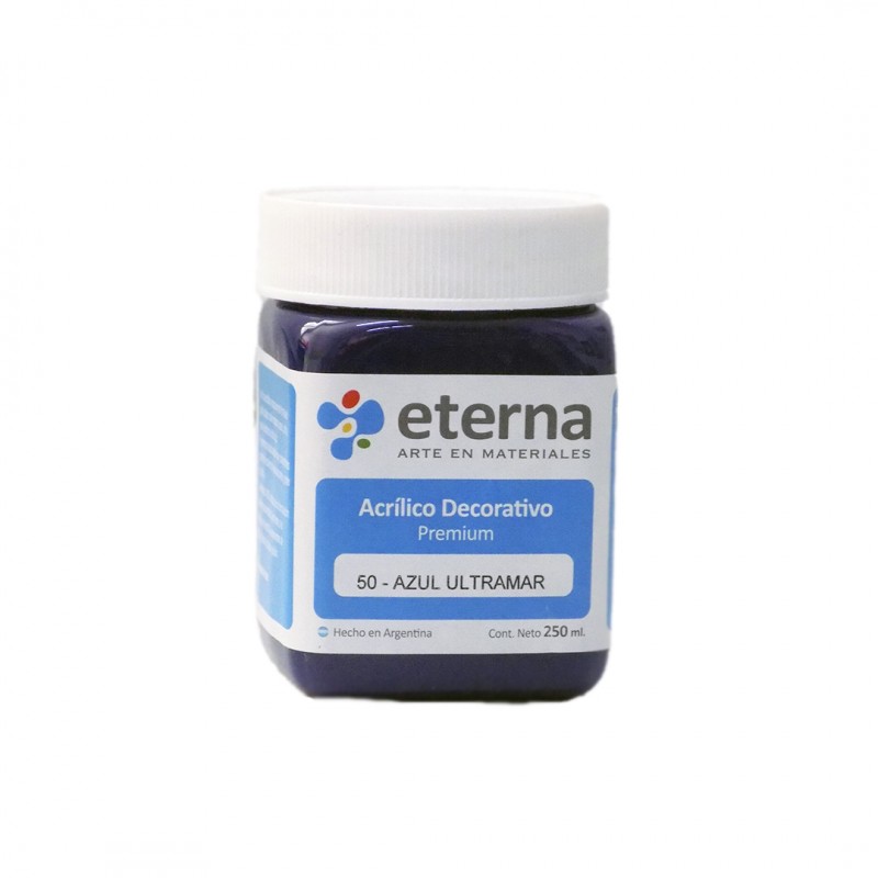ACRILICO DECORATIVO ETERNA X250ML. AZUL ULTRAMAR ACRILICO DECORATIVO ETERNA X250ML. AZUL ULTRAMAR
