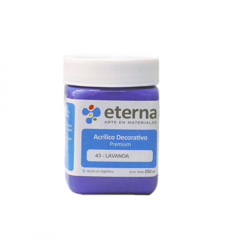 ACRILICO DECORATIVO ETERNA X250ML. LAVANDA ACRILICO DECORATIVO ETERNA X250ML. LAVANDA