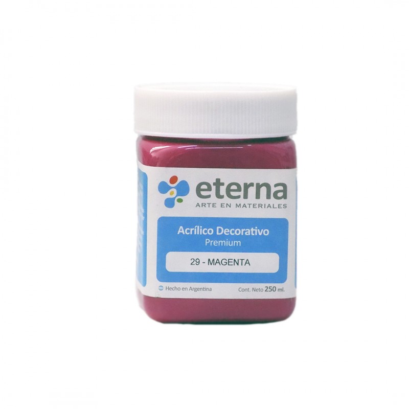 ACRILICO DECORATIVO ETERNA X250ML. MAGENTA ACRILICO DECORATIVO ETERNA X250ML. MAGENTA