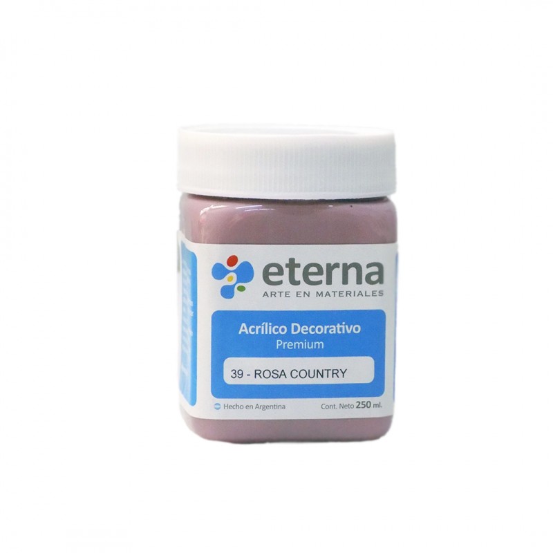 ACRILICO DECORATIVO ETERNA X250ML. ROSA COUNTRY ACRILICO DECORATIVO ETERNA X250ML. ROSA COUNTRY