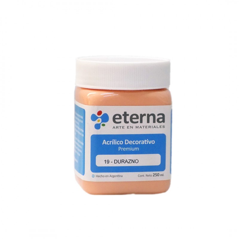 ACRILICO DECORATIVO ETERNA X250ML. DURAZNO ACRILICO DECORATIVO ETERNA X250ML. DURAZNO