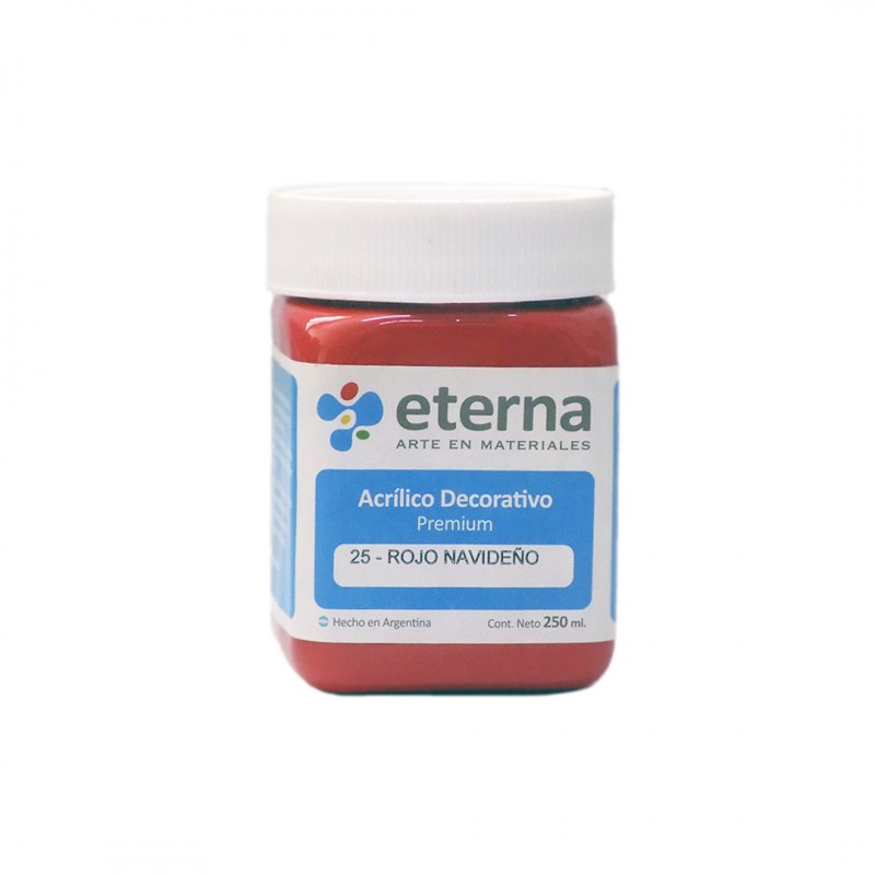 ACRILICO DECORATIVO ETERNA X250ML. ROJO NAVIDAD ACRILICO DECORATIVO ETERNA X250ML. ROJO NAVIDAD