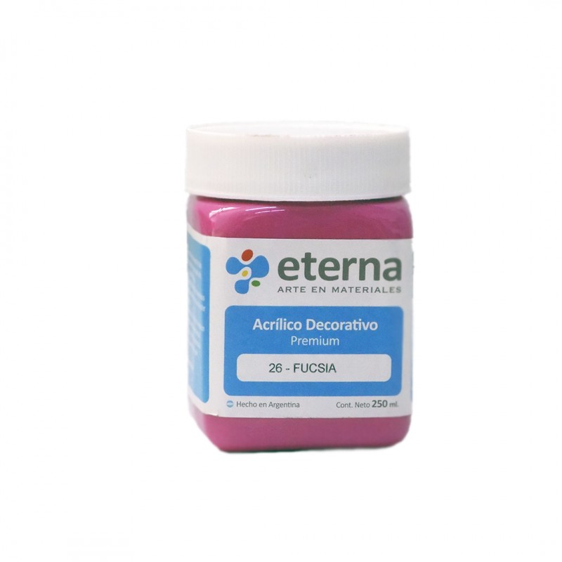 ACRILICO DECORATIVO ETERNA X250ML. FUCSIA ACRILICO DECORATIVO ETERNA X250ML. FUCSIA