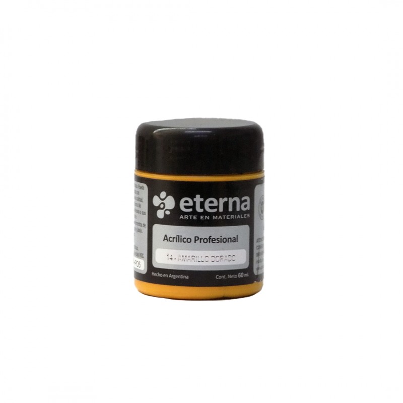ACRILICO PROF. ETERNA X60ML. AMARILLO DORADO ACRILICO PROF. ETERNA X60ML. AMARILLO DORADO