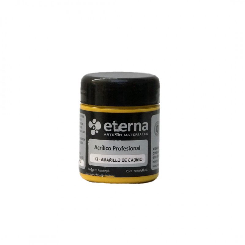 ACRILICO PROF. ETERNA X60ML. AMARILLO DE CADMIO IMIT. ACRILICO PROF. ETERNA X60ML. AMARILLO DE CADMIO IMIT.