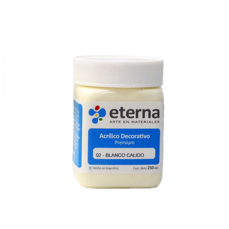 ACRILICO DECORATIVO ETERNA X250ML. BLANCO CALIDO ACRILICO DECORATIVO ETERNA X250ML. BLANCO CALIDO